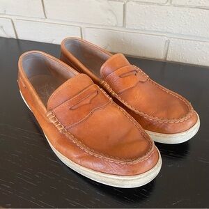 Cole Haan Grand OS Loafers Mens 11 M Brown Pinch Penny Moc Shoes Leather
